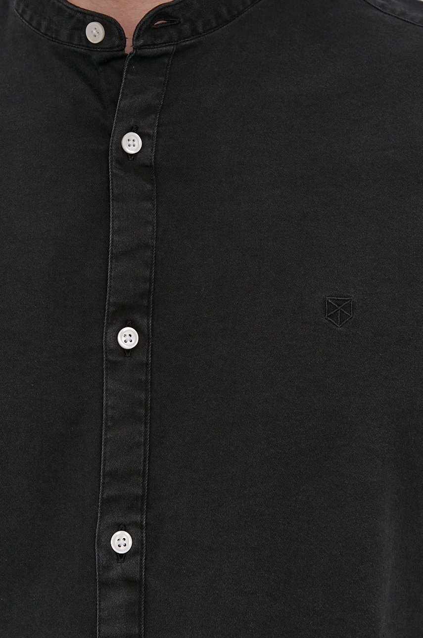 

Рубашка Jack & Jones мужская цвет чёрный slim