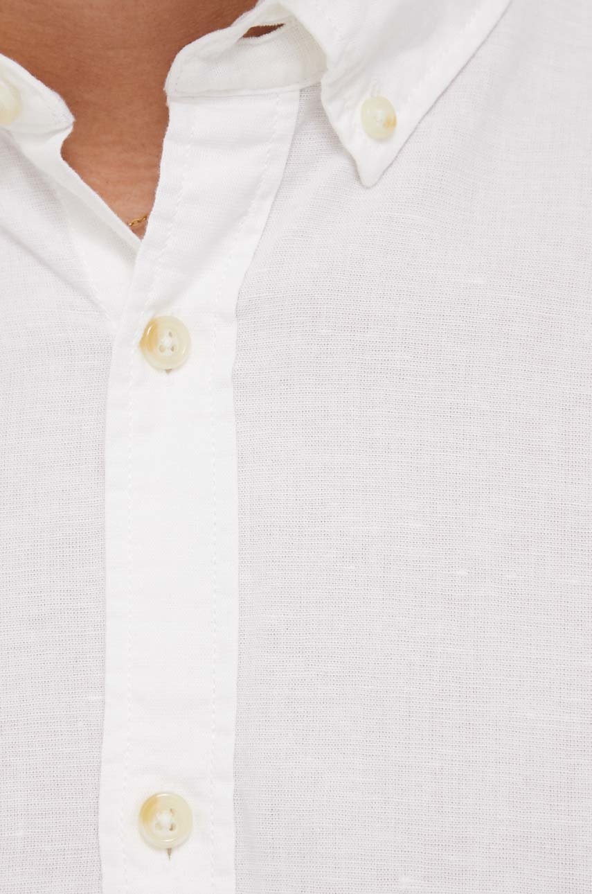 

Jack & Jones чоловіча колір білий regular комір button-down