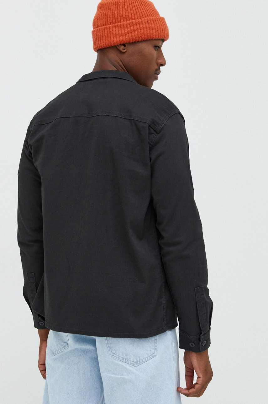 

Рубашка Jack & Jones Jcoben мужская цвет чёрный regular классический воротник