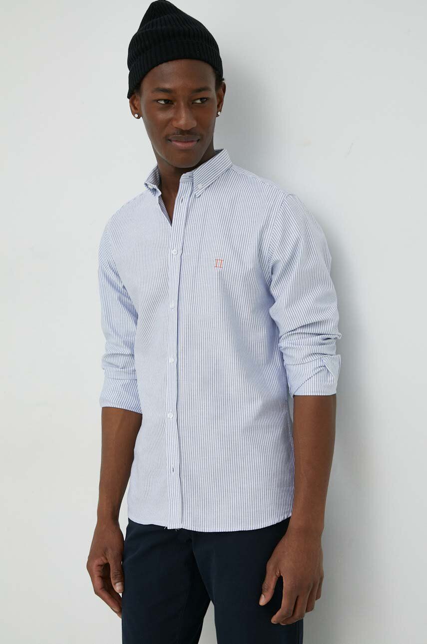 Košile Les Deux regular, s límečkem button-down - modrá -  80 % Bavlna