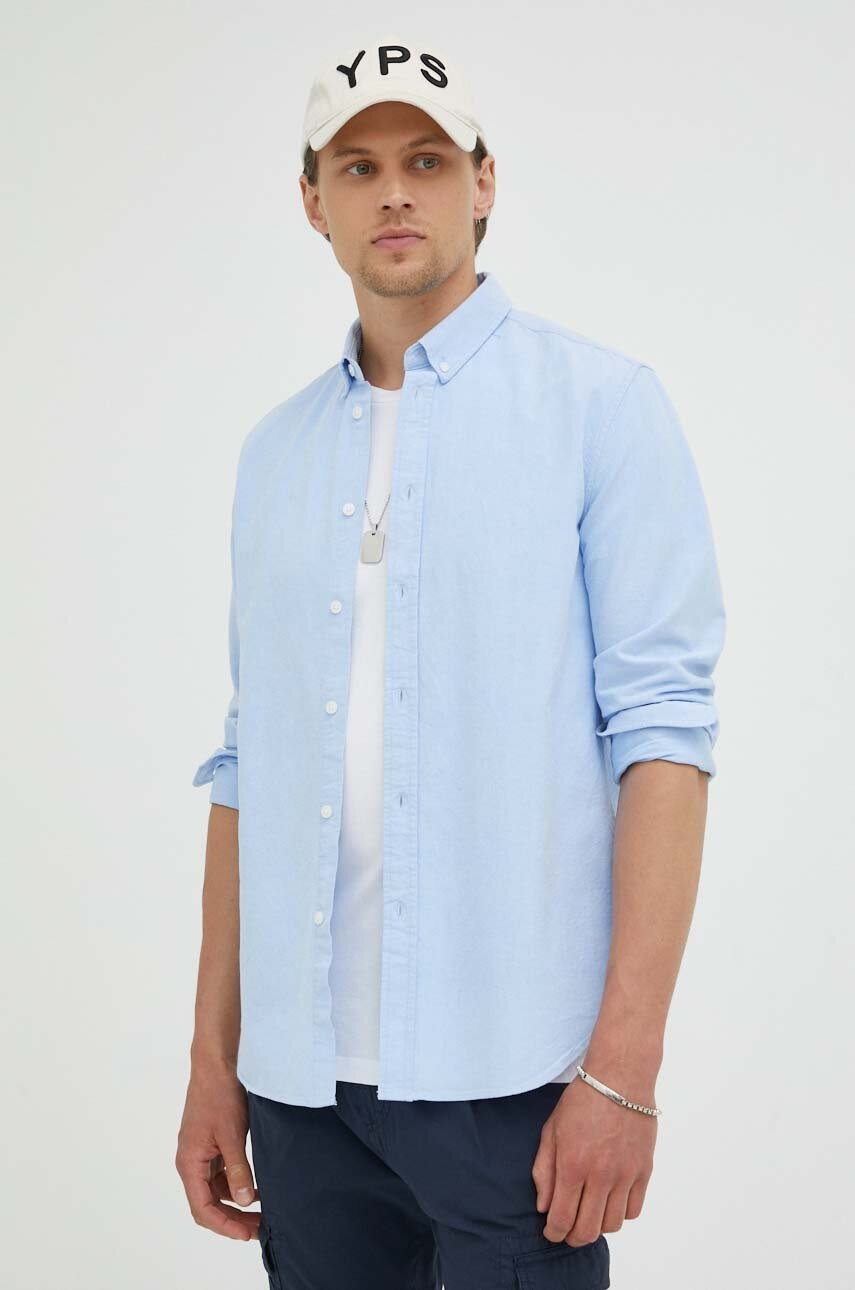 Levně Košile Samsoe Samsoe LIAM regular, s límečkem button-down, M00023175