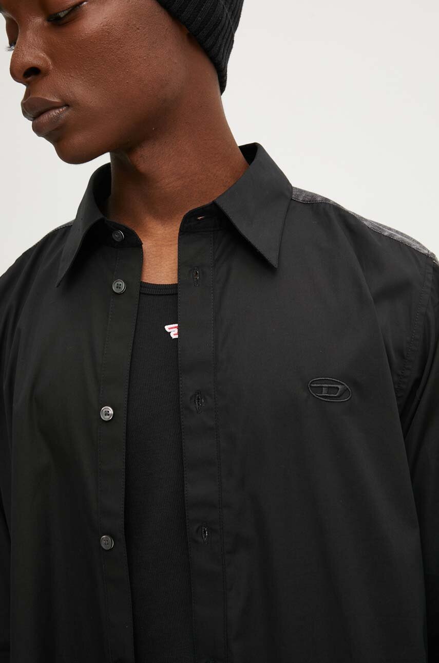 Βαμβακερό πουκάμισο Diesel S-SIMPLY-DNM φωτογραφία