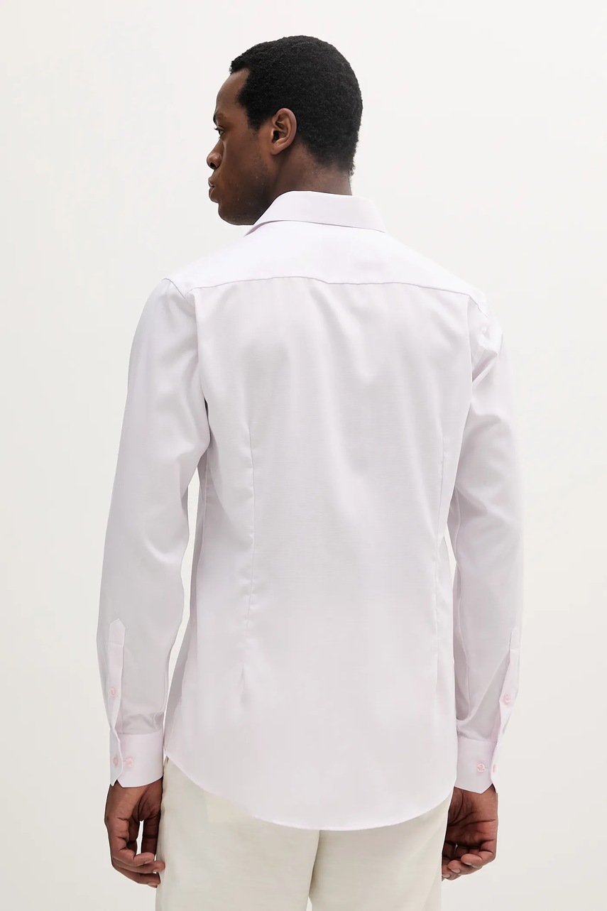 Βαμβακερό πουκάμισο Eton ανδρικό, χρώμα: ροζ, 100001767 φωτογραφία