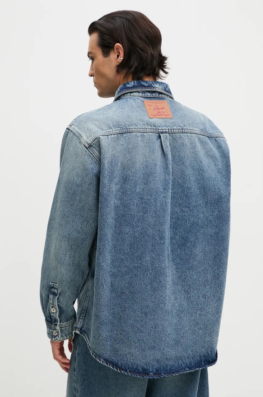 Τζιν πουκάμισο Y/Project EVERGREEN PARIS' BEST PATCH DENIM SHIRT φωτογραφία