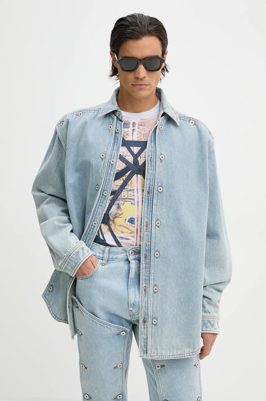 Τζιν μπουφάν Y/Project EVERGREEN SNAP OFF DENIM SHIRT φωτογραφία