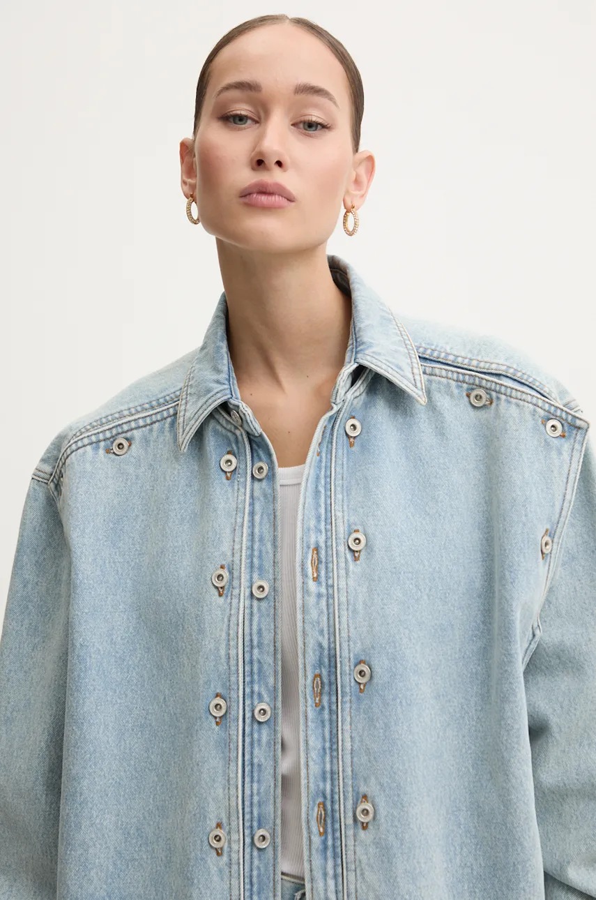 Τζιν μπουφάν Y/Project EVERGREEN SNAP OFF DENIM SHIRT φωτογραφία