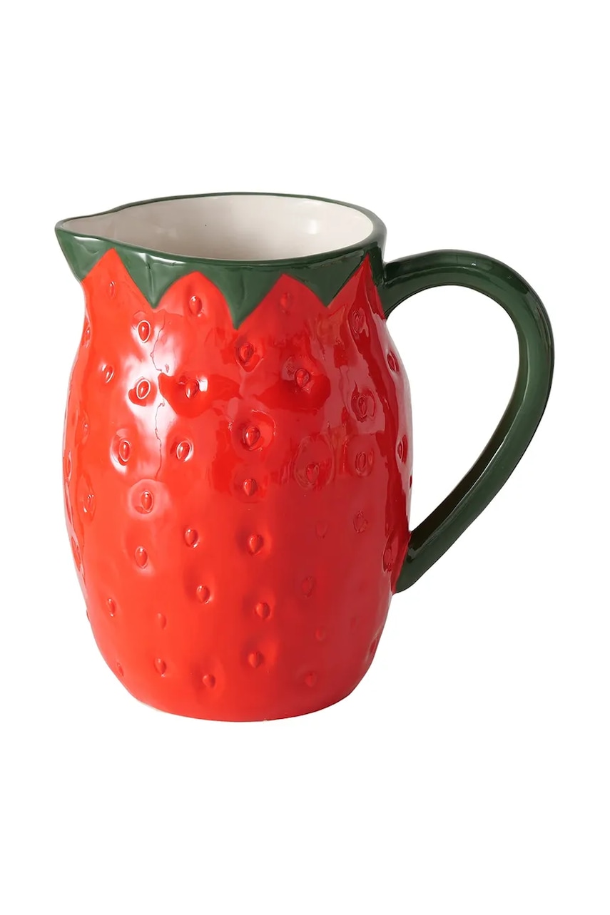 Levně Džbán Boltze Strawberry 1,2 L červená barva