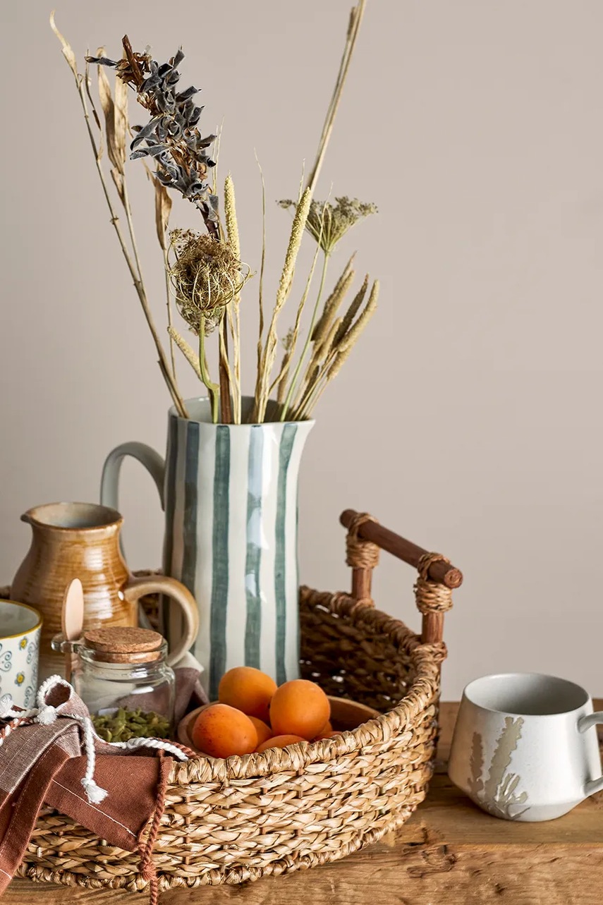 Κανάτα Bloomingville Begonia 1,3 L χρώμα: πράσινο φωτογραφία