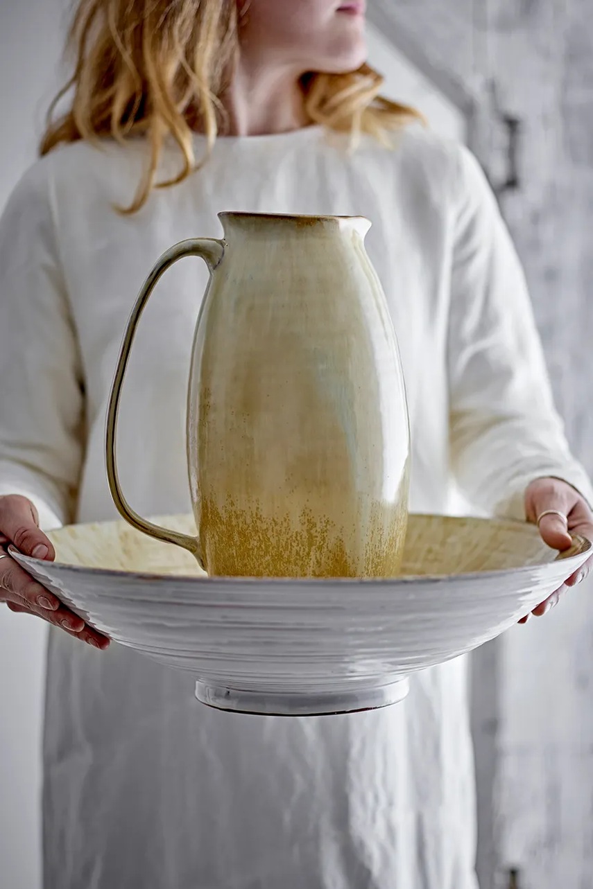 Κανάτα Bloomingville Saskia 3,6 L χρώμα: κίτρινο φωτογραφία