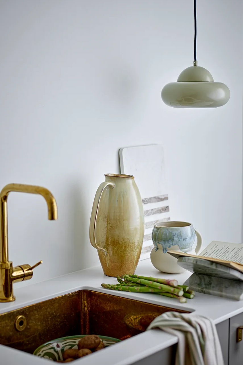 Κανάτα Bloomingville Saskia 3,6 L χρώμα: κίτρινο φωτογραφία