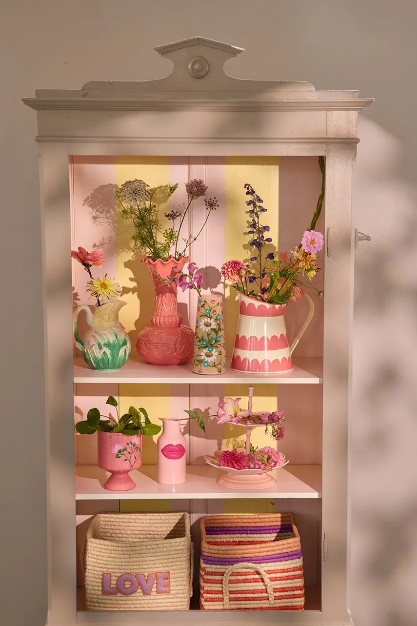 Μεταλλική κανάτα με γυαλισμένο μέταλλο Rice 23 x 19 x 23 cm φωτογραφία