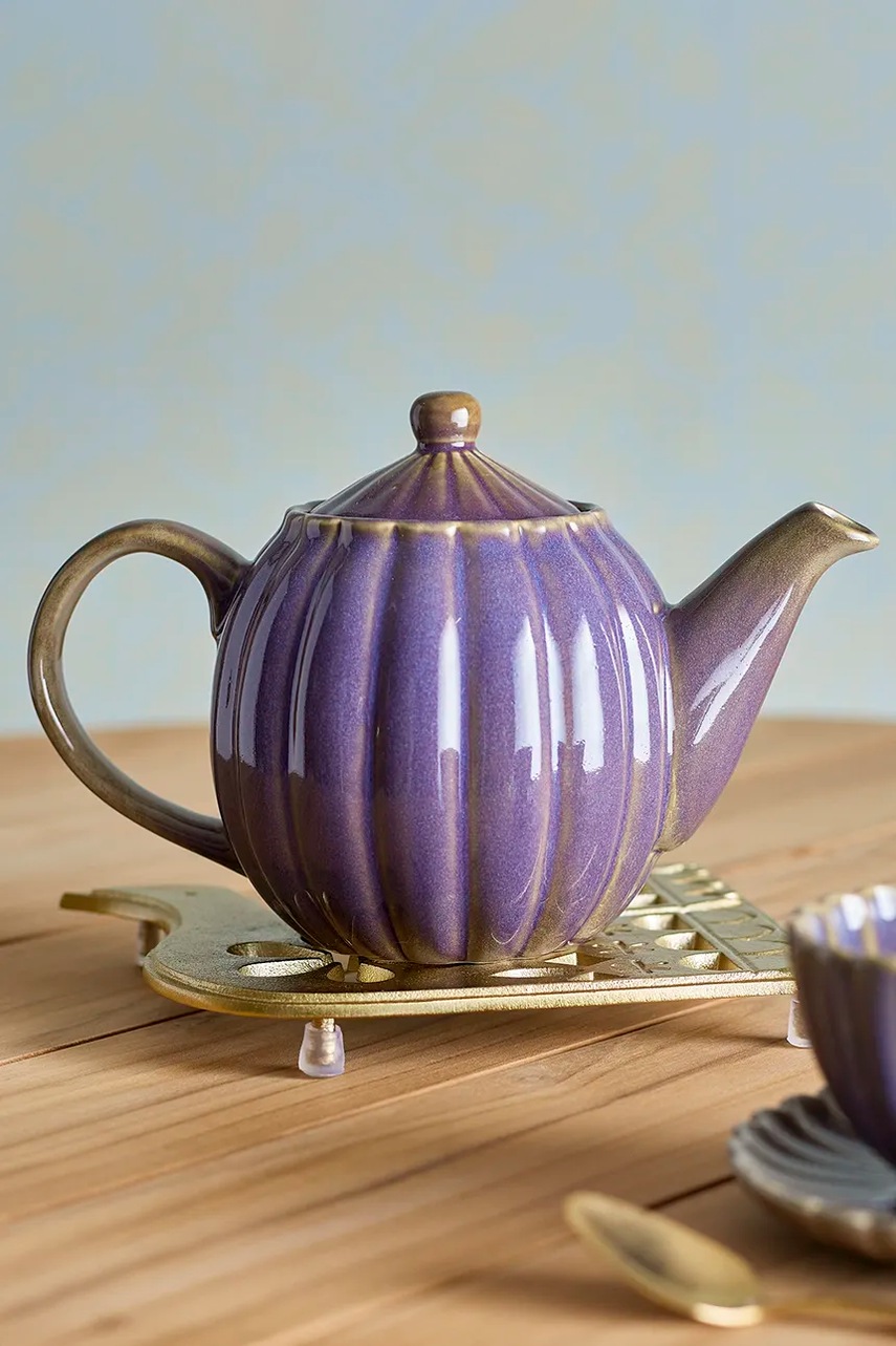 Τσαγιέρα Bloomingville Latina 1 L χρώμα: μπορντό φωτογραφία