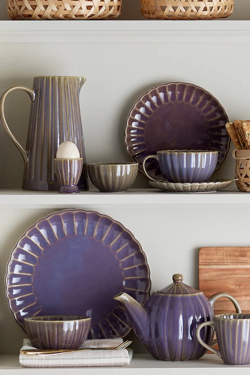 Τσαγιέρα Bloomingville Latina 1 L χρώμα: μπορντό φωτογραφία