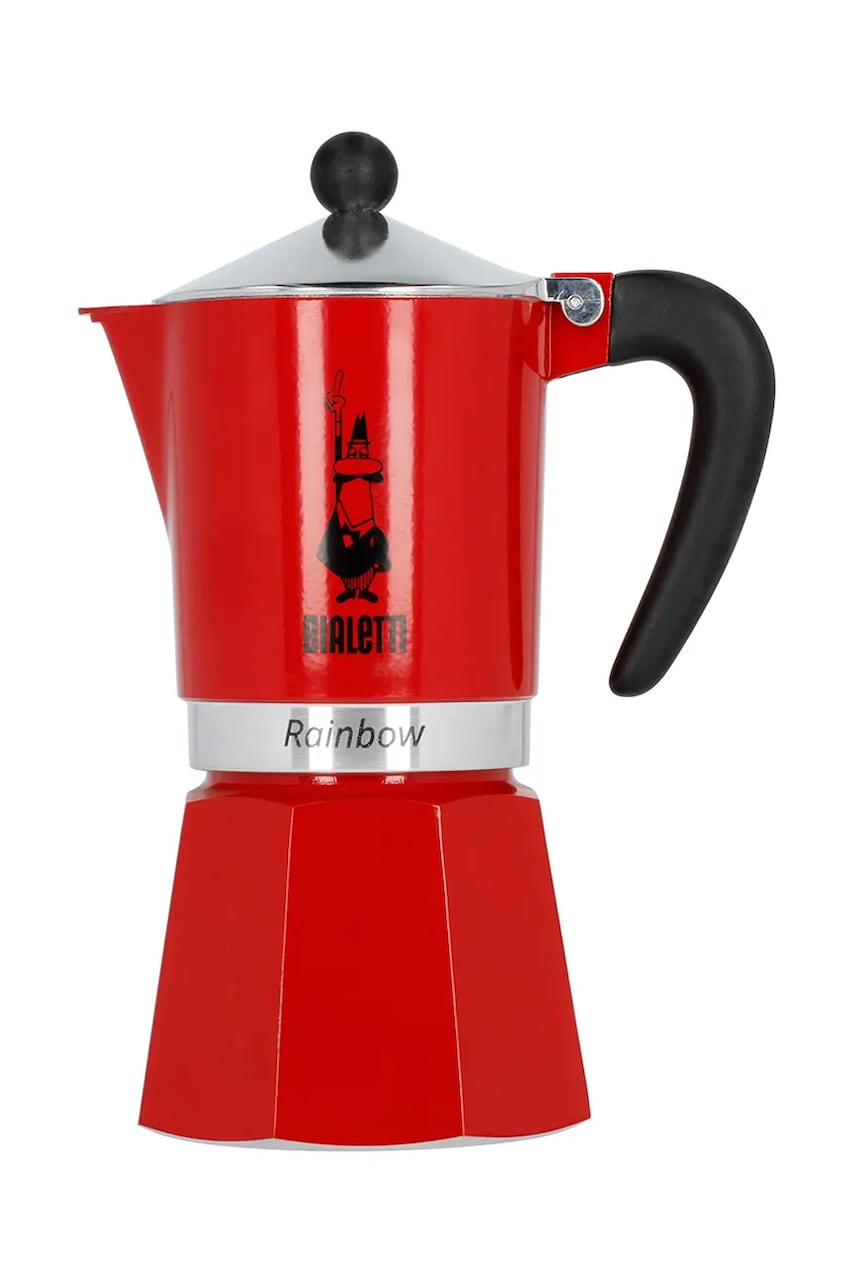 Bialetti ibric de cafea Rainbow 6 tz culoarea rosu, 0