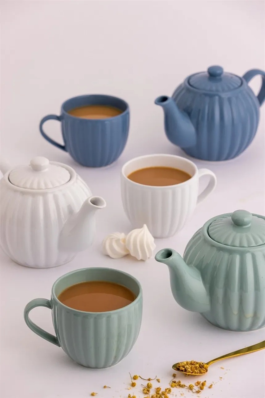 Τσαγιέρα Price & Kensington Luxe 1,1 L χρώμα: άσπρο φωτογραφία