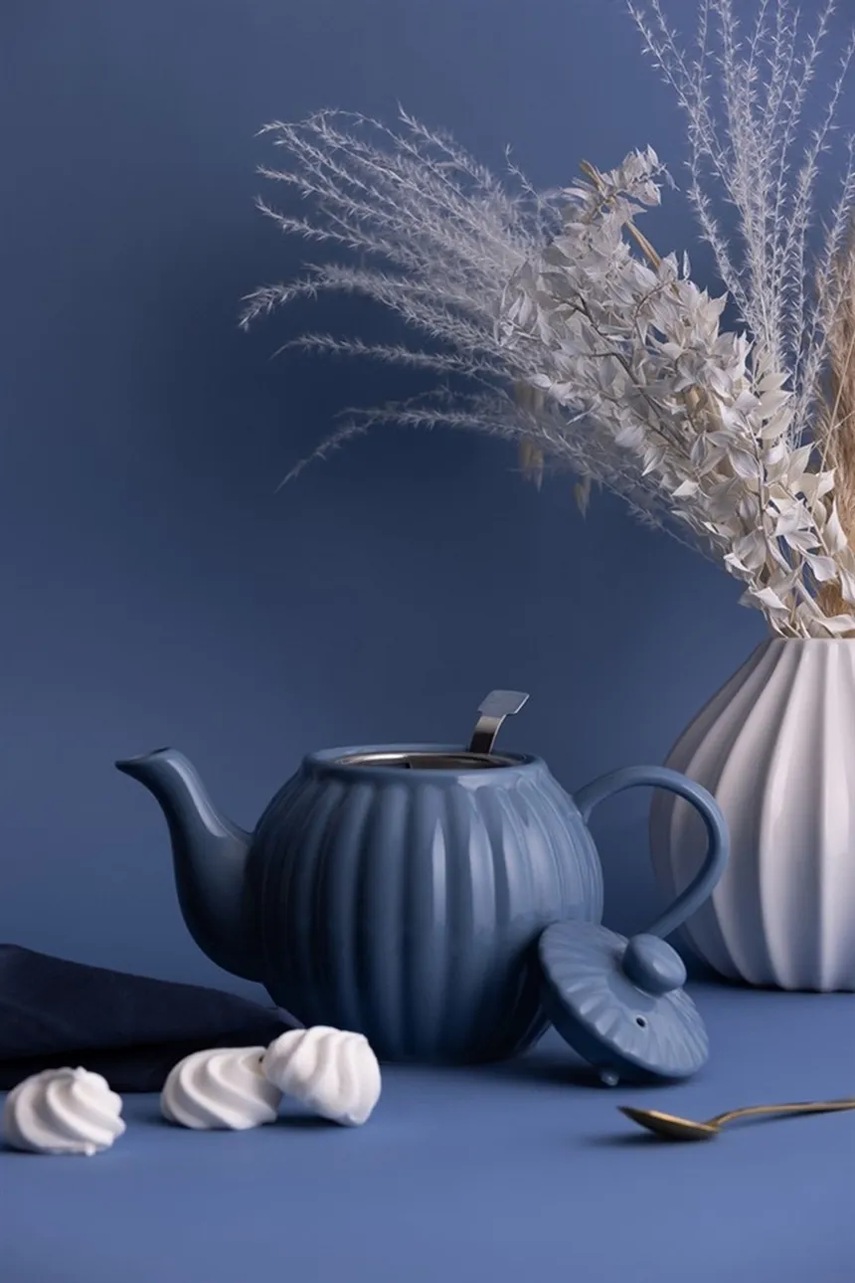 Τσαγιέρα Price & Kensington Luxe 1,1 L χρώμα: μπλε φωτογραφία