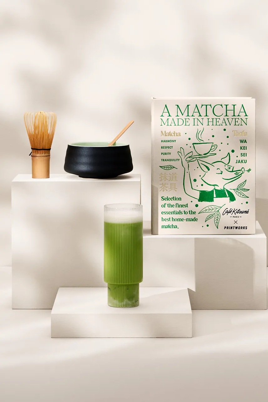 Σετ αξεσουάρ για matcha Printworks x Cafe Kitsuné 23,5 x 18 x 8 cm φωτογραφία