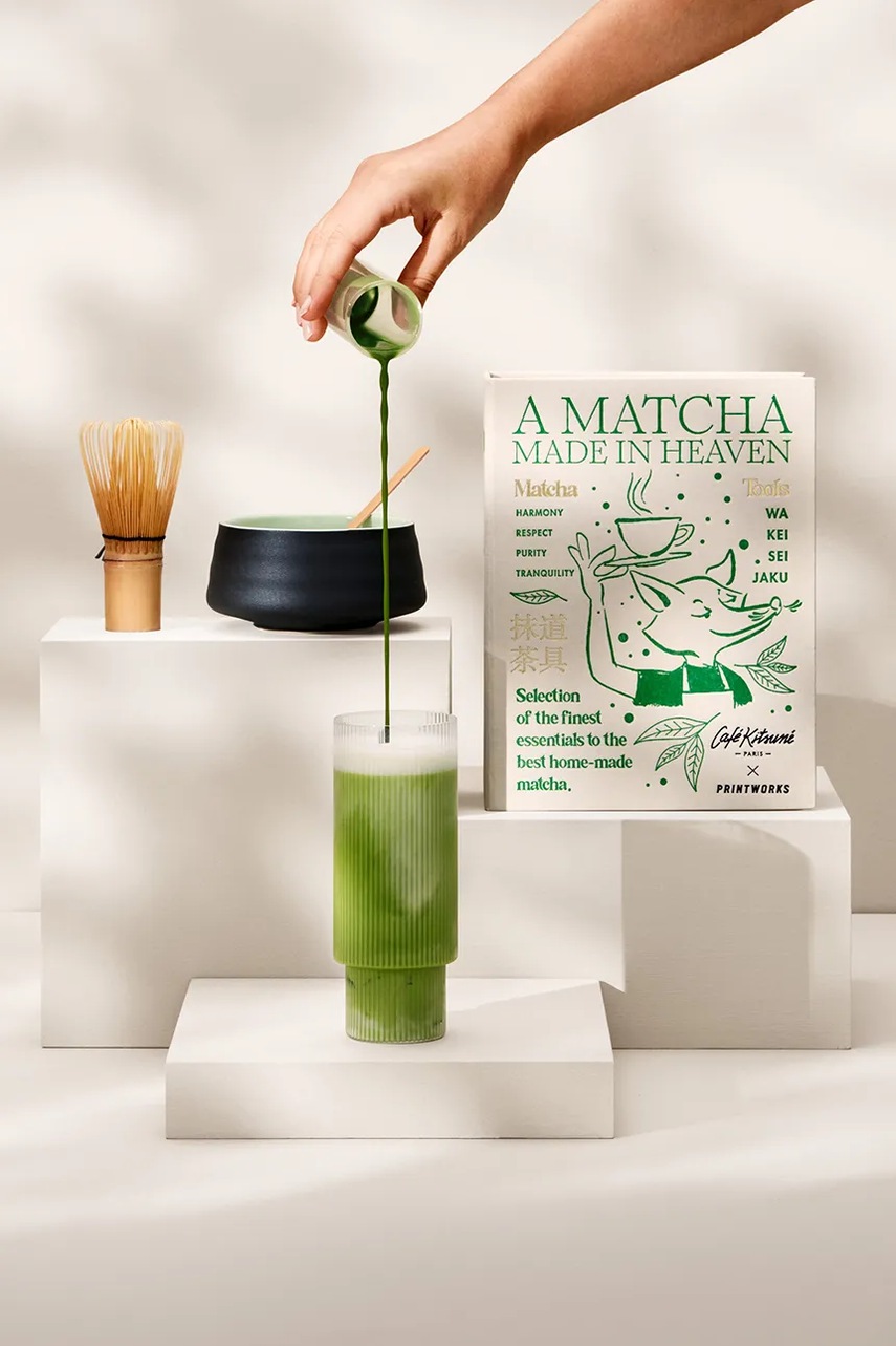 Σετ αξεσουάρ για matcha Printworks x Cafe Kitsuné 23,5 x 18 x 8 cm φωτογραφία