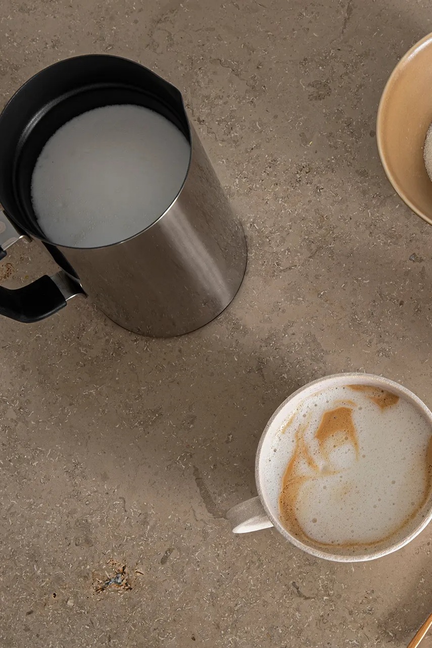 Sjostrand αφροποιητής για γάλα από ανοξείδωτο χάλυβα 20,5 x 12,5 x 15,5 cm φωτογραφία