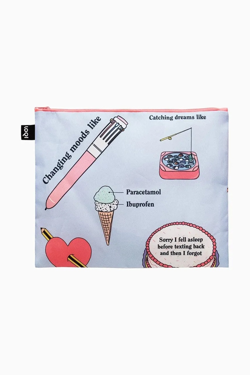 Σετ τσαντάκια LOQI Giulia Hartz 3-pack χρώμα: πολύχρωμο φωτογραφία