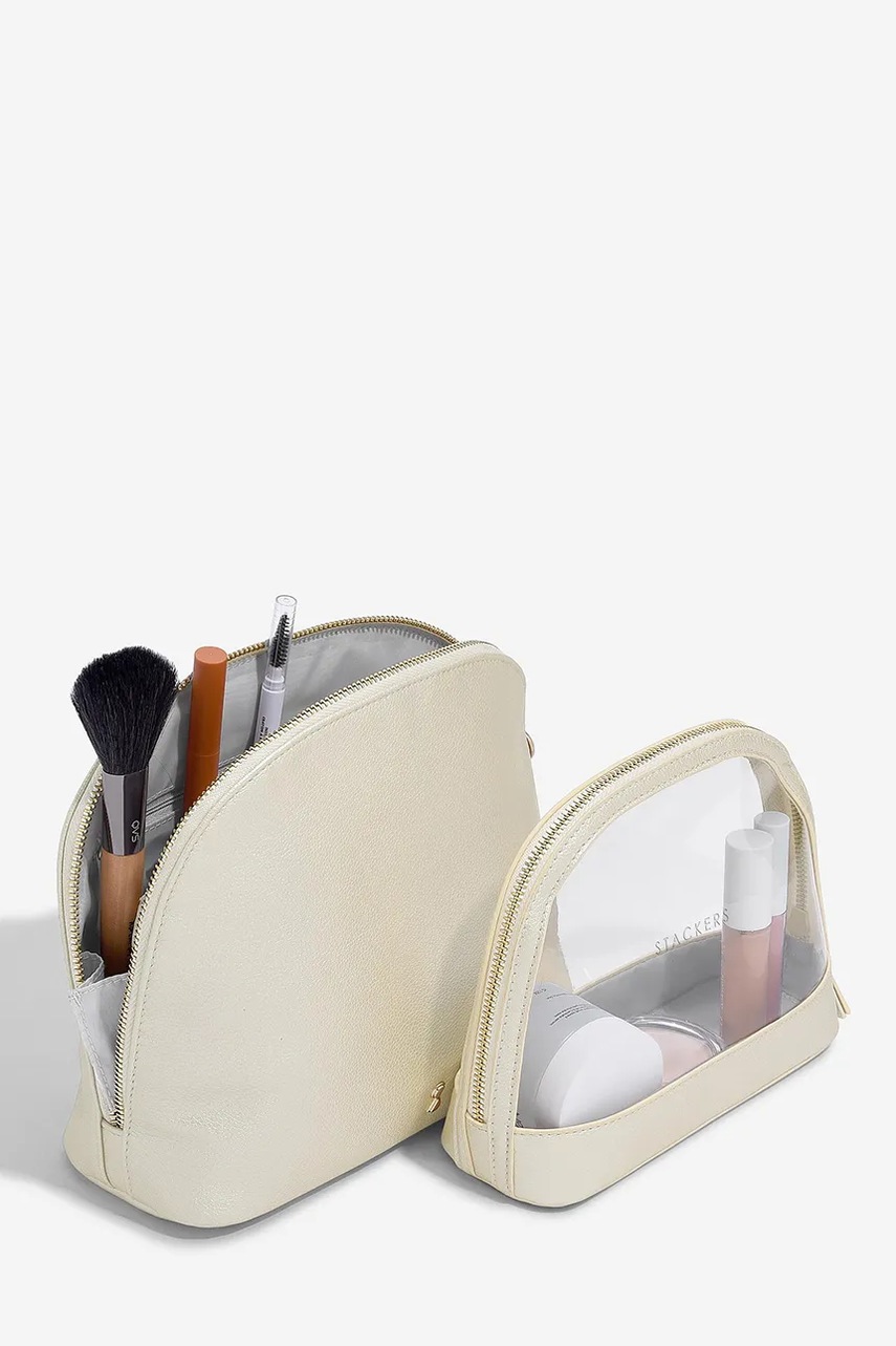 Σετ τσαντών καλλυντικών Stackers 2-pack χρώμα: μπεζ, 0 φωτογραφία