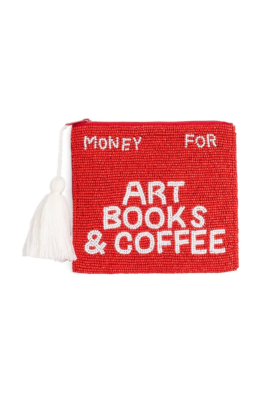 Helio Ferretti portfard Art Books & Coffee 16 x 14 cm culoarea rosu