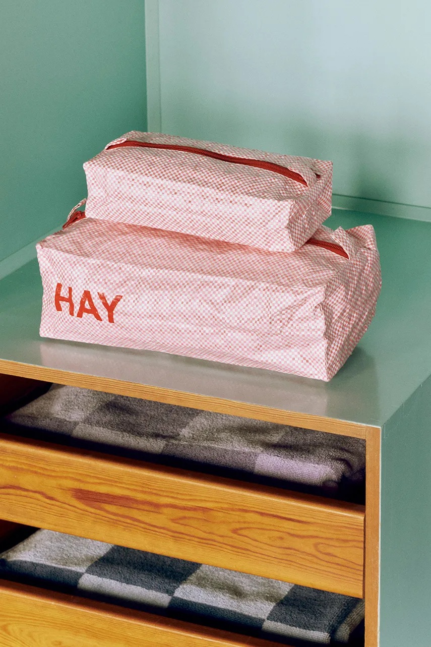 Набор пакетиков HAY Candy Mono Wash Bag 3 шт цвет розовый