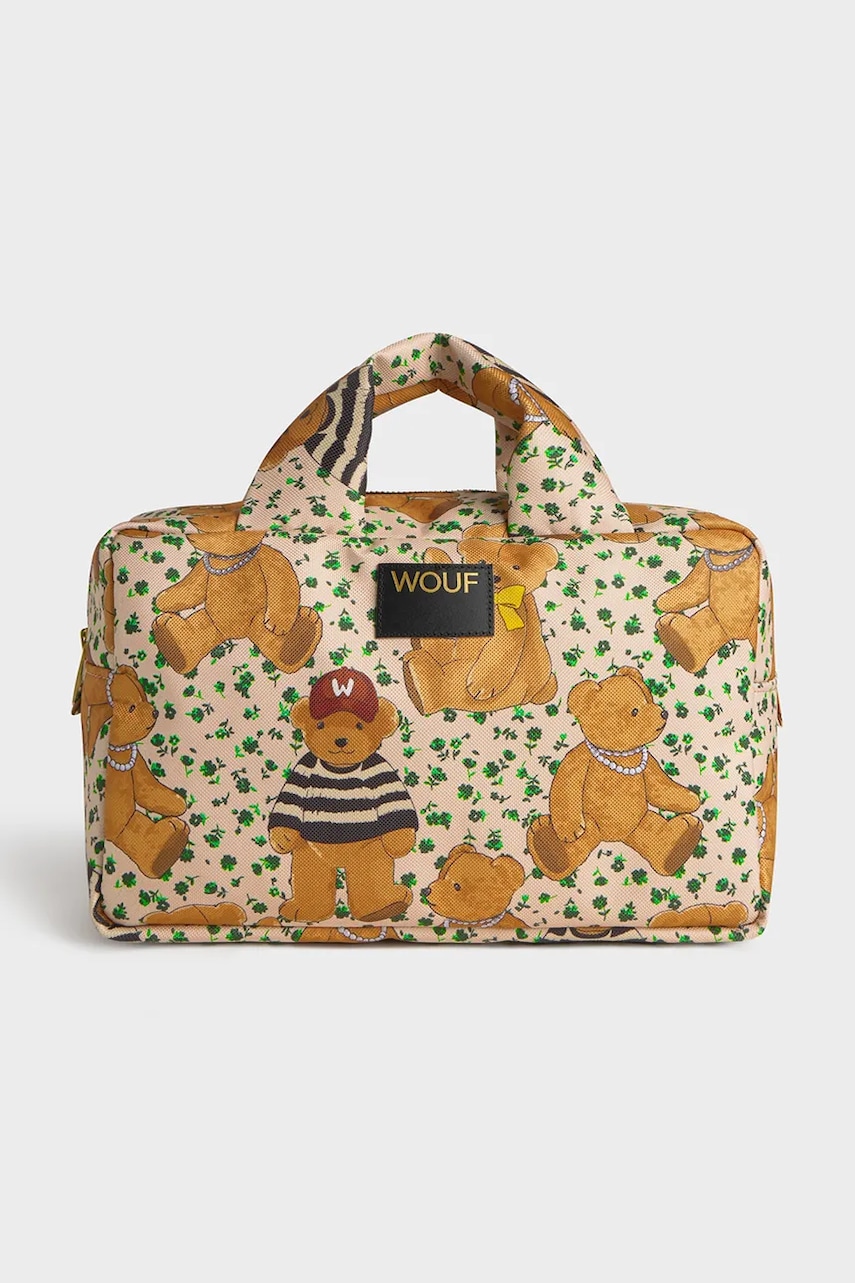 WOUF trusă cosmetică de călătorie Cute 29 x 18 x 13 cm culoarea bej