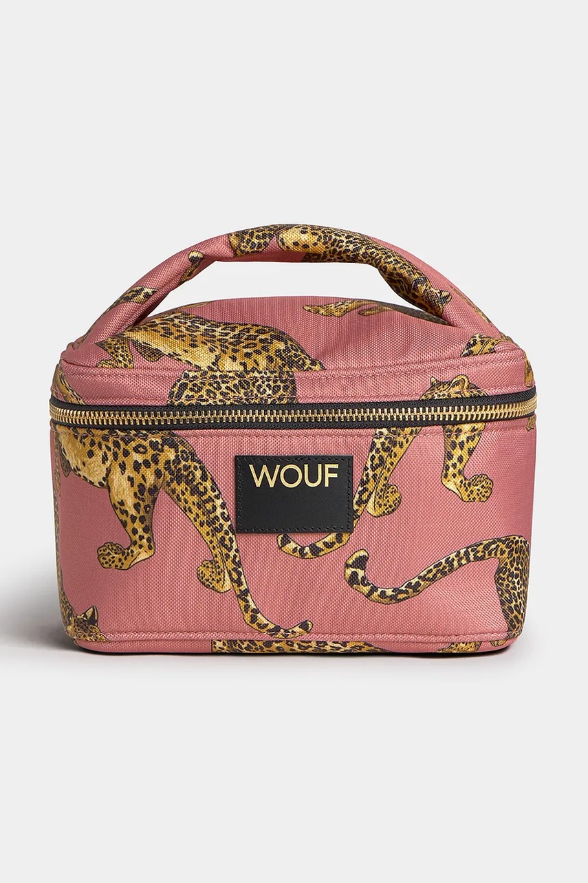 Levně Cestovní kosmetická taštička WOUF Blush Leopard 20 x 12 x 15 cm více barev