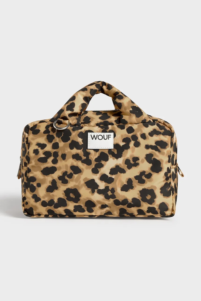 WOUF trusă cosmetică de călătorie Feline 20 x 15 x 10 cm culoarea bej