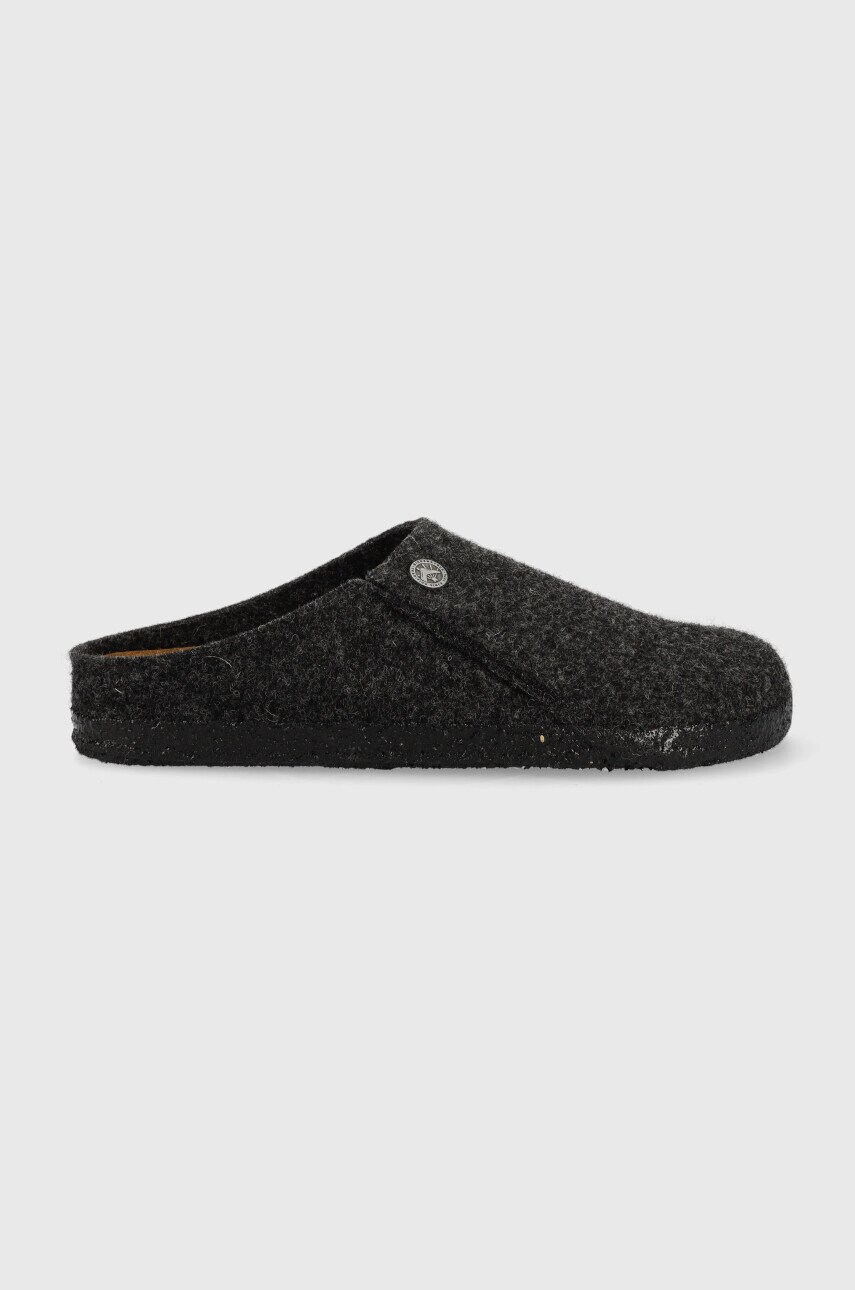 

Вълнени пантофи Birkenstock Zermatt Rivet в сиво, Сив