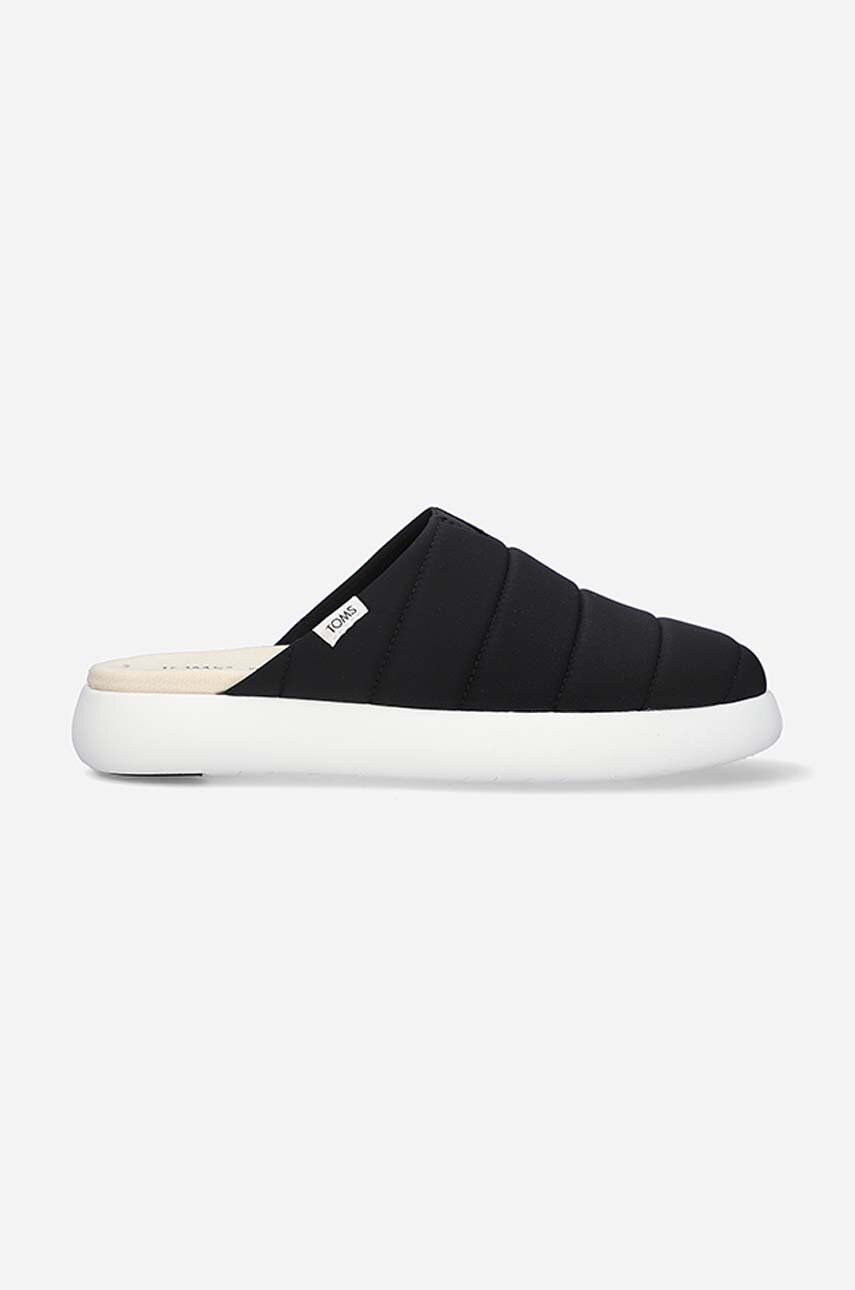 Toms papuci Matte Mallow Mule Sneaker femei, culoarea negru