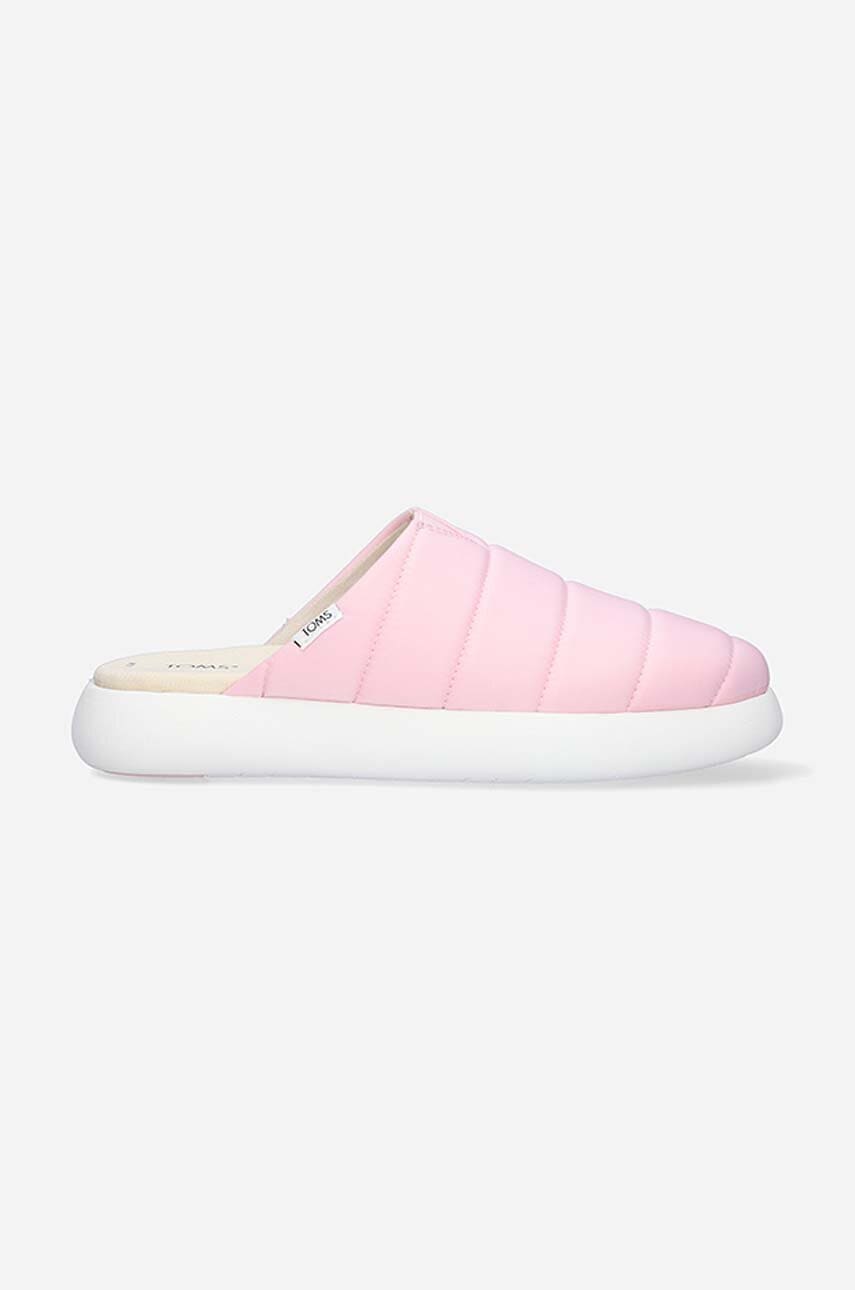 Toms papuci Matte Mallow Mule Sneaker femei, culoarea roz