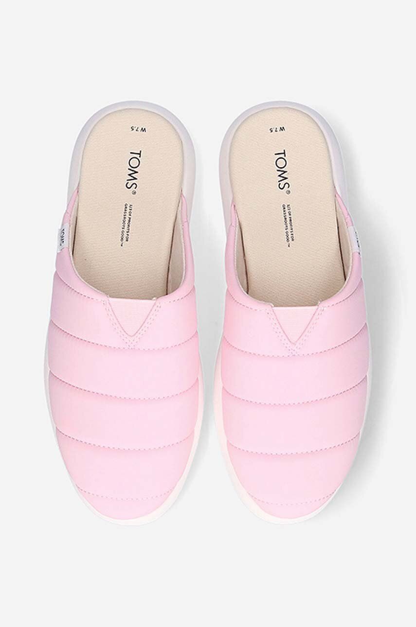 Natikači Toms Matte Mallow Mule Sneaker ženski, Roza Barva