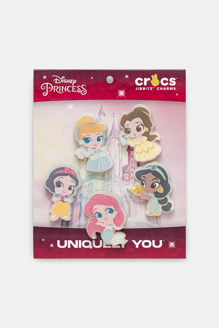 Crocs jibbitz incaltaminte pentru copii Disney Princess LED 5pk 5-pack culoarea roz, 10011267