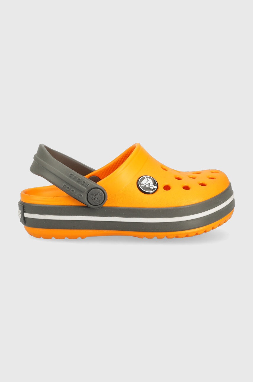 

Дитячі шльопанці Crocs CROCBAND 204537 колір помаранчевий