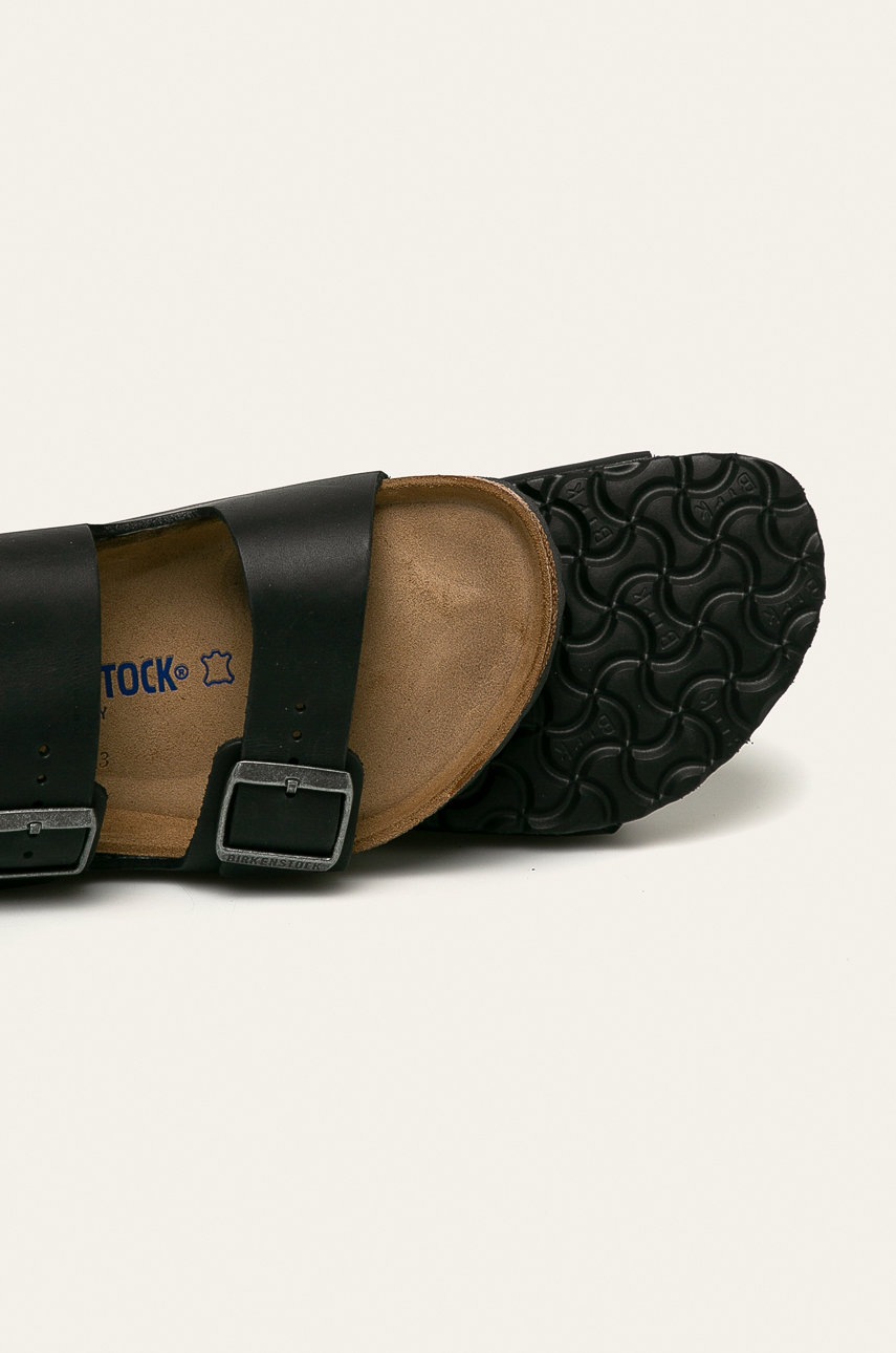 Birkenstock bőr papucs Arizona SFB fekete, férfi termék 2. képe