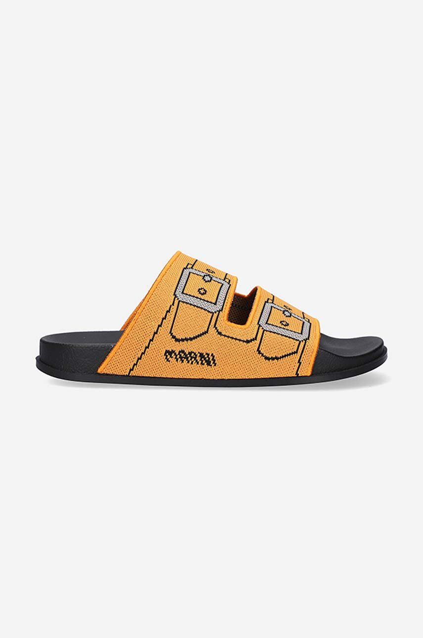 Шльопанці Marni Sandal чоловічі колір помаранчевий SAMR003802.P4547-POMARA