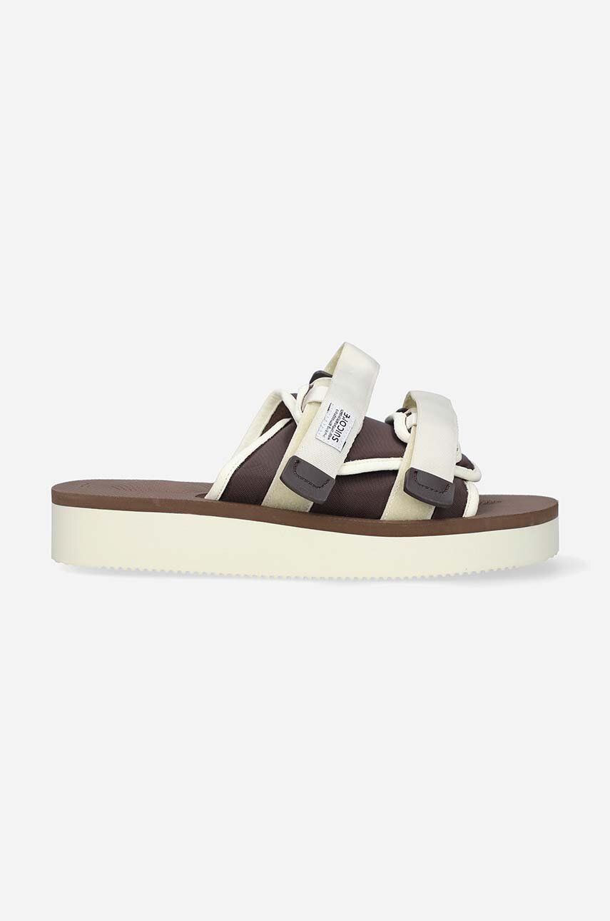 Suicoke papuci culoarea bej MOTO.PO-WHITE.