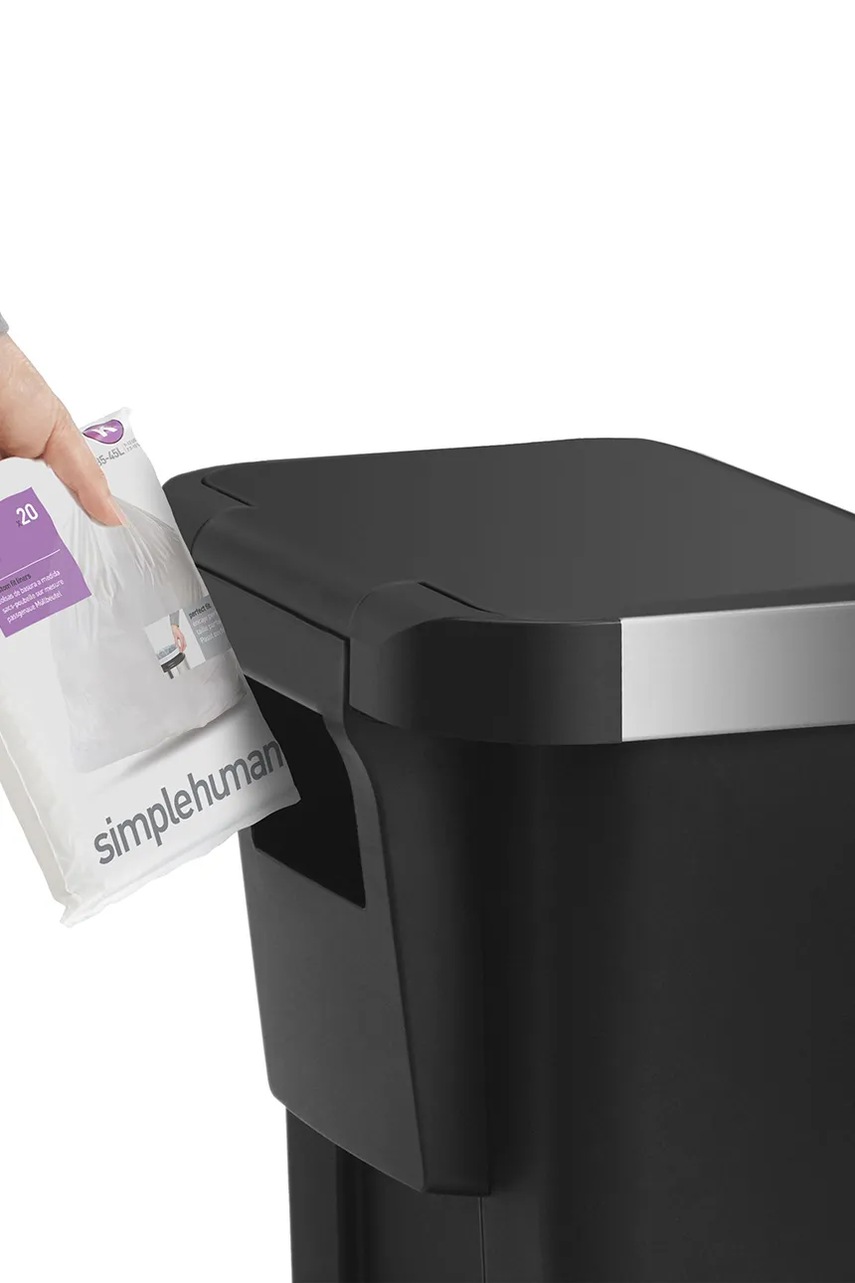 Κάδος σκουπιδιών Simplehuman 45 L χρώμα: μαύρο φωτογραφία