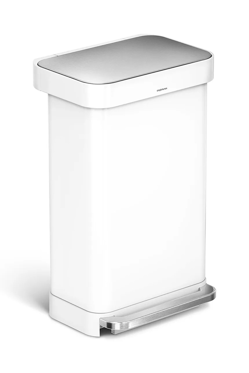 Simplehuman coș de gunoi 45 L culoarea alb