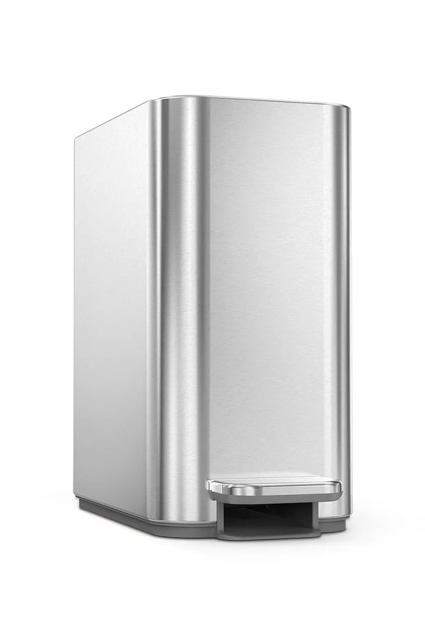 Simplehuman coș de gunoi Slim 5 L culoarea gri Simplehuman coș de gunoi Slim 5 L culoarea gri