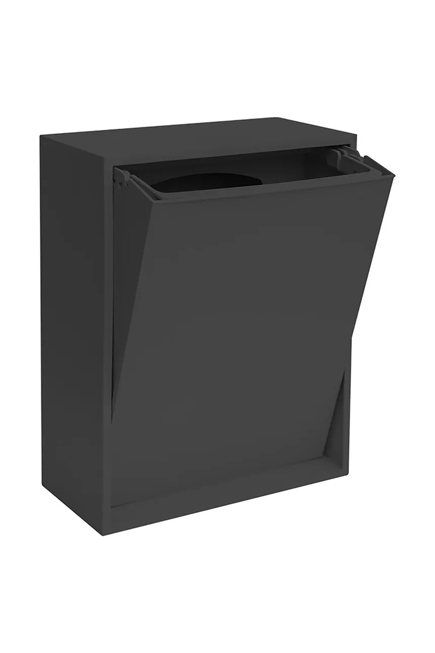 Επιτοίχιος κάδος απορριμμάτων ReCollector Recycling Box 12 L/30 x 15 x 40 cm χρώμα: μαύρο φωτογραφία