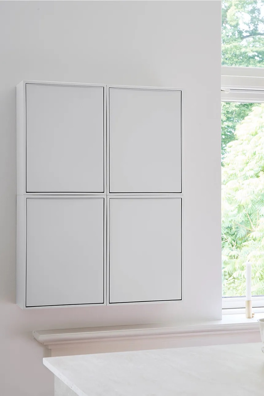 Επιτοίχιος κάδος απορριμμάτων ReCollector Recycling box 30 x 15 x 40 cm χρώμα: άσπρο φωτογραφία