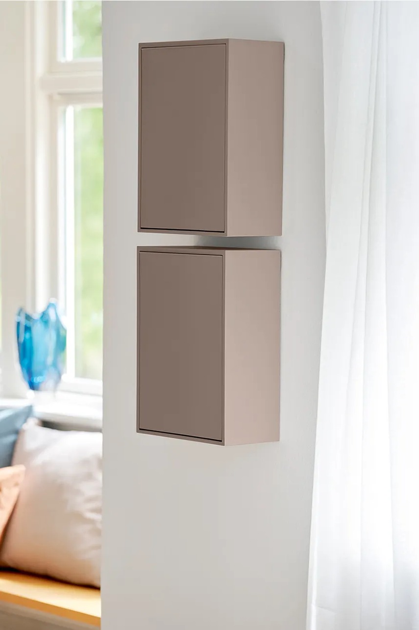 Επιτοίχιος κάδος απορριμμάτων ReCollector Recycling box 30 x 15 x 40 cm χρώμα: καφέ φωτογραφία