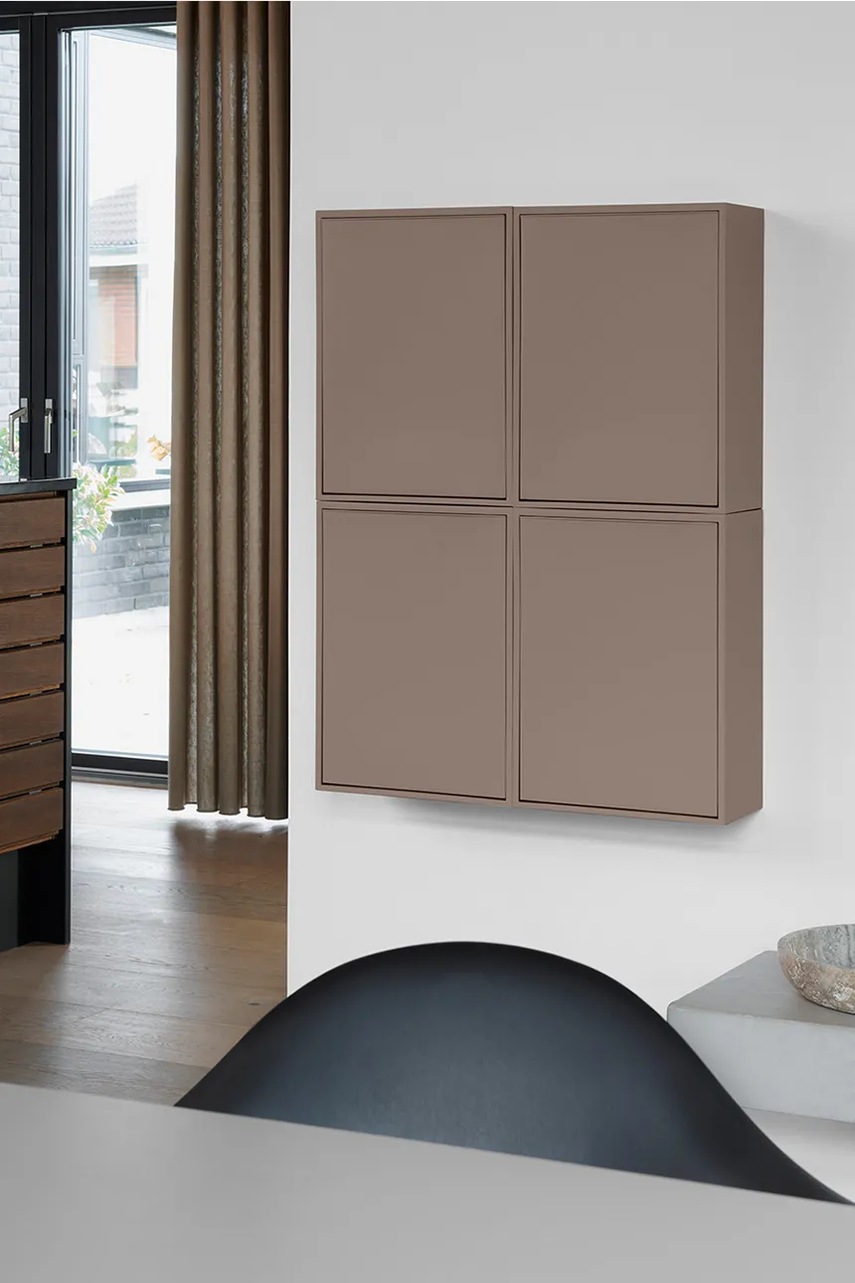 Επιτοίχιος κάδος απορριμμάτων ReCollector Recycling box 30 x 15 x 40 cm χρώμα: καφέ φωτογραφία