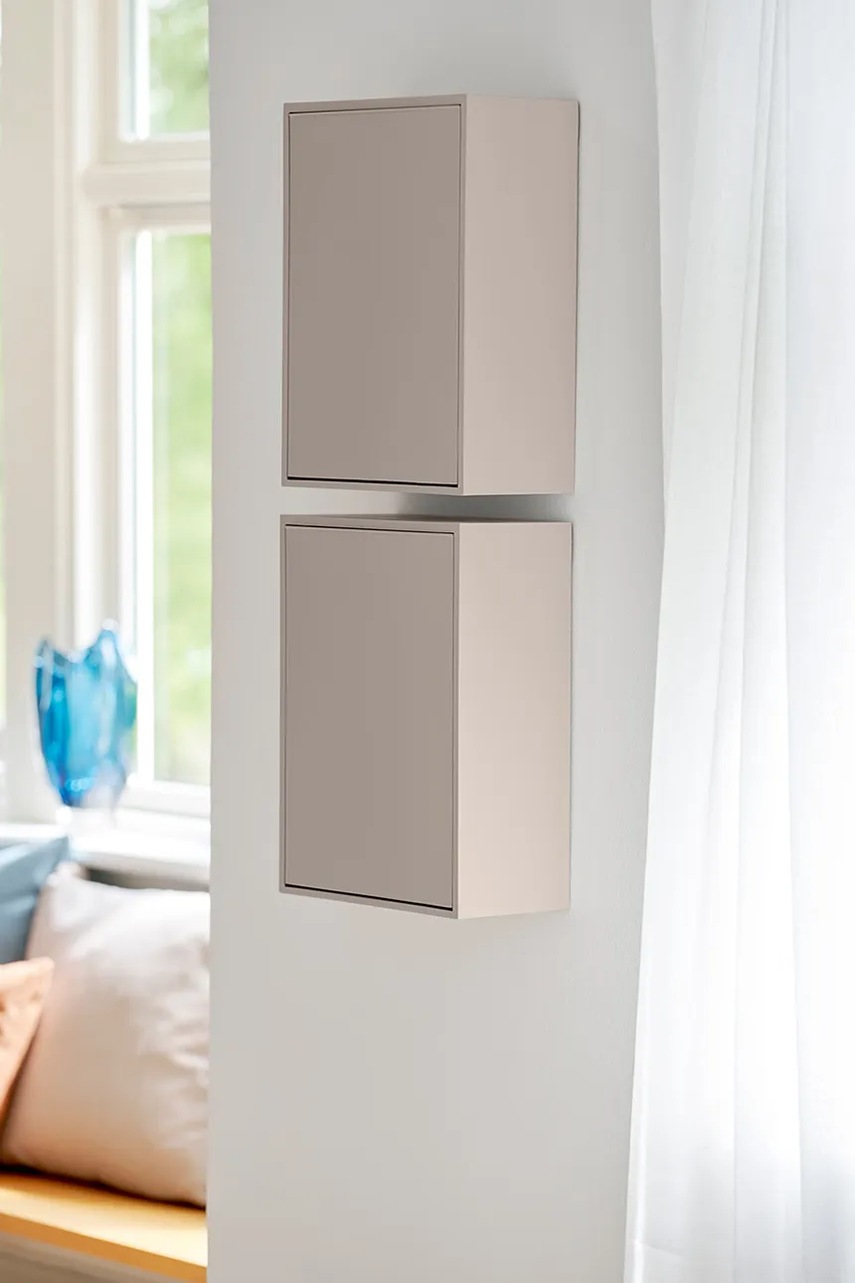 Επιτοίχιος κάδος απορριμμάτων ReCollector Recycling box 30 x 15 x 40 cm χρώμα: μπεζ φωτογραφία