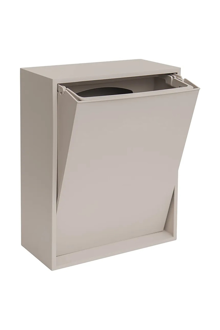 Επιτοίχιος κάδος απορριμμάτων ReCollector Recycling box 30 x 15 x 40 cm χρώμα: μπεζ φωτογραφία