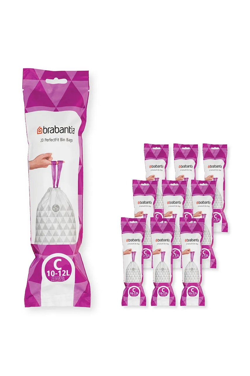 Brabantia saci de gunoi PerfectFit, C, 10-12 L, 10 x 20 szt.