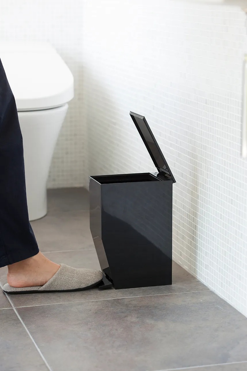 Κάδος σκουπιδιών Yamazaki Tower 3,9 L χρώμα: μαύρο φωτογραφία